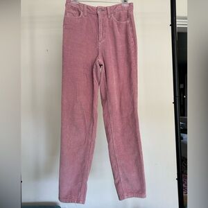 BDG pink corduroy pants 27”